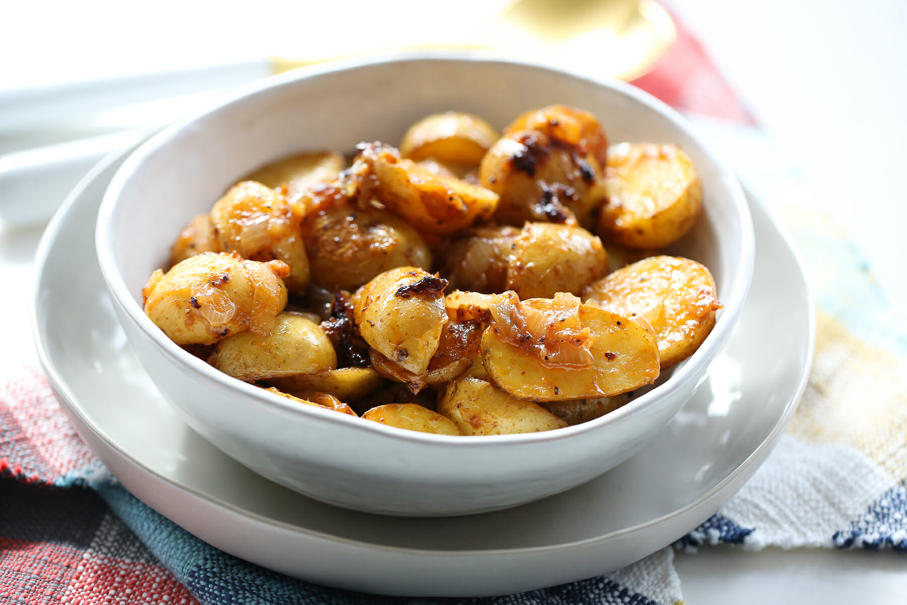 Smoky Oven Roasted Potatoes and Onions